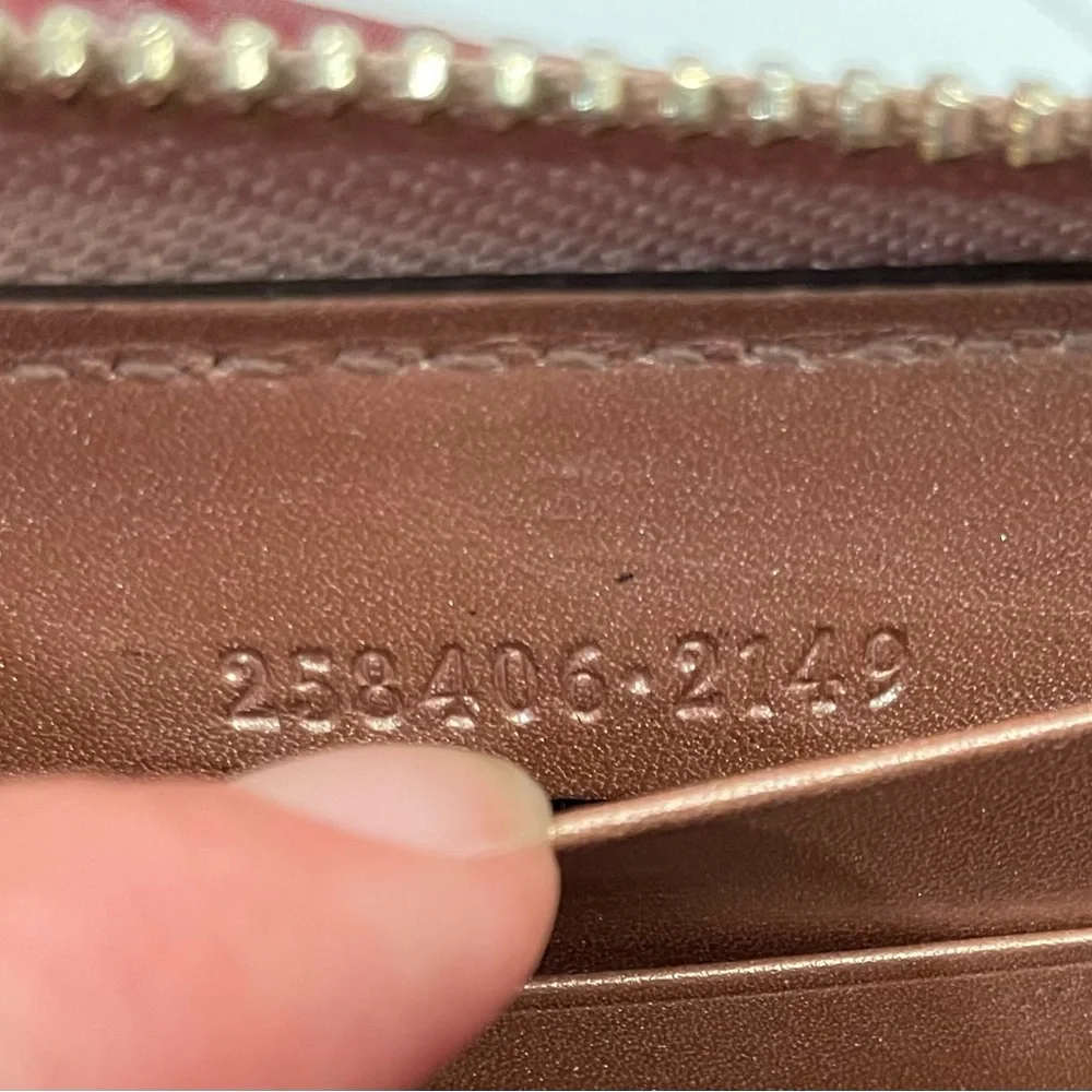 Gucci microguccissima continental zip wallet, metallic rose gold - Picture 12 of 12